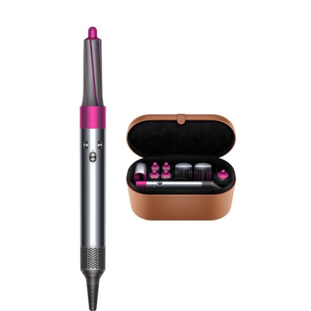 Dyson Hair Styler with Pink and Silver Accents